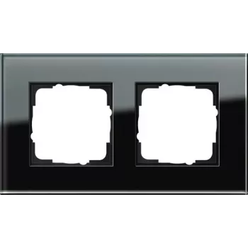 GIRA 2fach Rahmen Esprit, Standard 55, System 55 Schwarz 021205