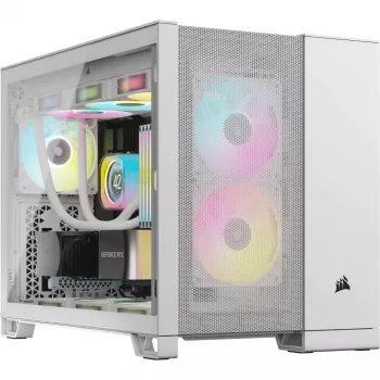 Corsair 2500D AIRFLOW Micro ATX Dual Chamber Obudowa PC – Biała CC-9011264-WW