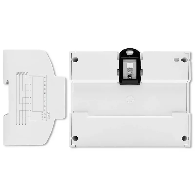 Qoltec Trójfazowy Dwukierunkowy Licznik Elektroniczny | Licznik energii na szynę DIN | 400V | 100A | LCD | 4P
