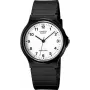 Zegarek analogowy CASIO MQ-24-7BLLGF — mechanizm kwarcowy, czarna koperta i pasek z żywicy, wodoszczelny