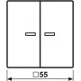 Jung HOME przycisk 2-kierunkowy BTAS17102WW 1 (BTAS17102WW)