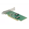 Karta DeLOCK PCI Express 4.0 x16 na 4 x SFF-8639 NVMe - Bifurkacja - Niski profil
