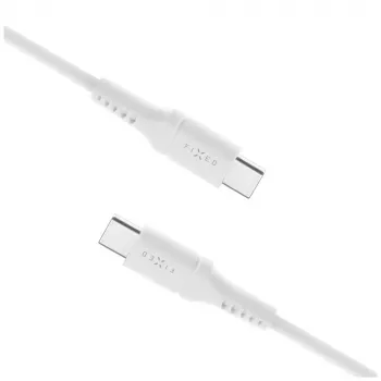 Kabel Fixed z ciekłego silikonu FIXDLS-CC12-WH 60W biały kabel USB
