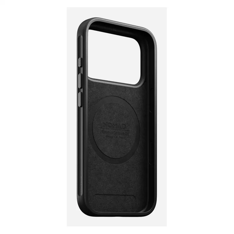 Etui na telefon Nomad Modern Leather Case do iPhone 17 Pro, skóra + TPU + PC, pasuje do ekranu 16 cm (6,3 cala), Bordeaux