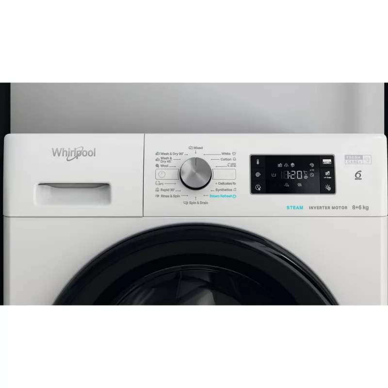 Whirlpool FFWDB864349BVEE Pralko-suszarka 8 kg / 6 kg 1400 obr./min