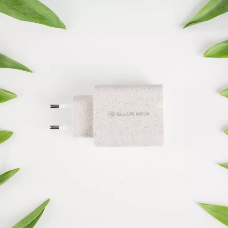 Ładowarka Tellur TLL151321 Type-C PD20W USB QC3.0, szybkie ładowanie 20W PD i QC3.0