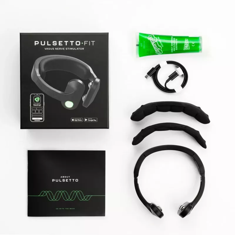 Stymulator nerwu błędnego HERDEGEN Pulsetto FIT - urządzenie do masażu, model Pulsetto FIT