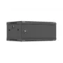 Wall-mount 19 inch rack cabinet LANBERG 4U 600x450 mm Czarny with metal door