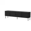 Cama 4D szafka RTV PALAZZO BIS 201x40x60 czarny matowy