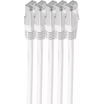 shiverpeaks BS75711-H0.25W-SET5 Kabel sieciowy biały 0,25 m Cat6 S/FTP (S-STP) (BS75711-H0.25W-SET5)