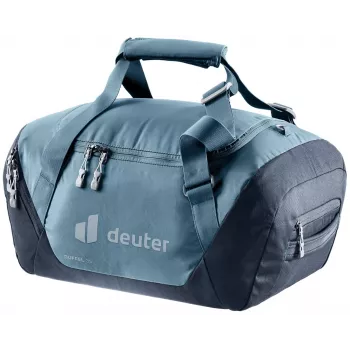Torba sportowa DEUTER Duffel 35 atlantic-ink — pojemność 35 l, wodoodporne dno, uchwyty do przenoszenia