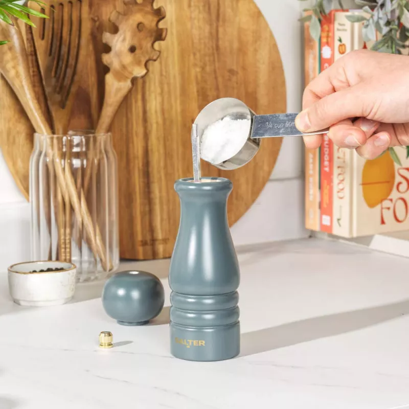 Salter Salt and Pepper Mill BW120291GEU7, szare wykończenie, ręczny młynek