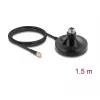 Antena magnetyczna podstawa DELOCK ULA100 — 1 x gniazdo N do 1 x wtyk SMA, kabel 1,5 m, zewnętrzna, czarna