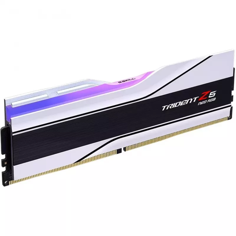 DIMM 32 GB DDR5-6400 (2x 16 GB) Dual-Kit, Arbeitsspeicher weiß, F5-6400J3039G16GX2-TZ5NRW, Trident Z5 Neo RGB, AMD EXPO
