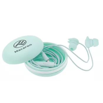 Zestaw słuchawkowy Tellur In-Ear Headset Macaron niebieski TLL162132