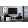 Cama szafka TV SIGMA1 180 biały/czarny połysk