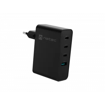 Ładowarka NATEC NUC-2234 do urządzeń mobilnych, laptopów, smartfonów, czarna, AC, szybkie ładowanie, do użytku wewnętrznego