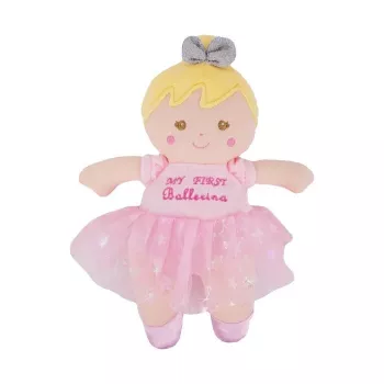 Grzechotka dla niemowląt TULILO Rattle lalka Lily, miękka grzechotka ręczna w kształcie lalki