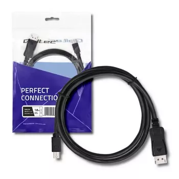 Kabel DisplayPort Qoltec 50434 1.8 m Mini DisplayPort Czarny