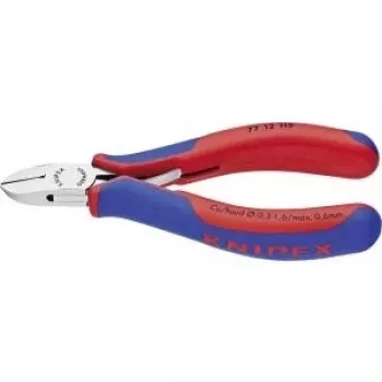 Knipex elektronické bočné kliešte d.115mm tvar 1 skosenie áno 2C plášť zrkadlový lesk