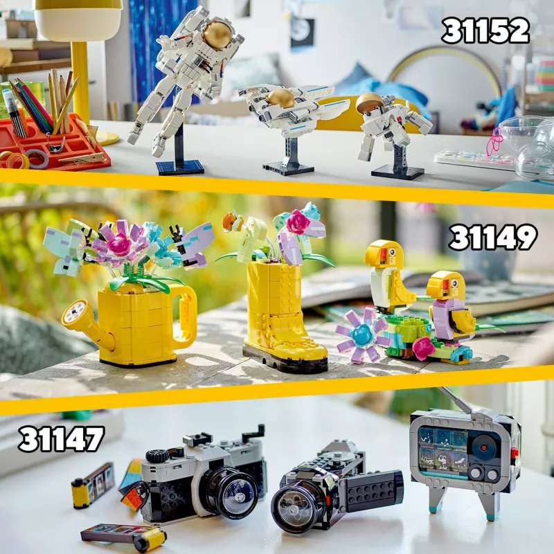 LEGO Creator Kwiat w konewce 31149 — budowany model kwiatowy, 420 elementów, 120×150×130 mm