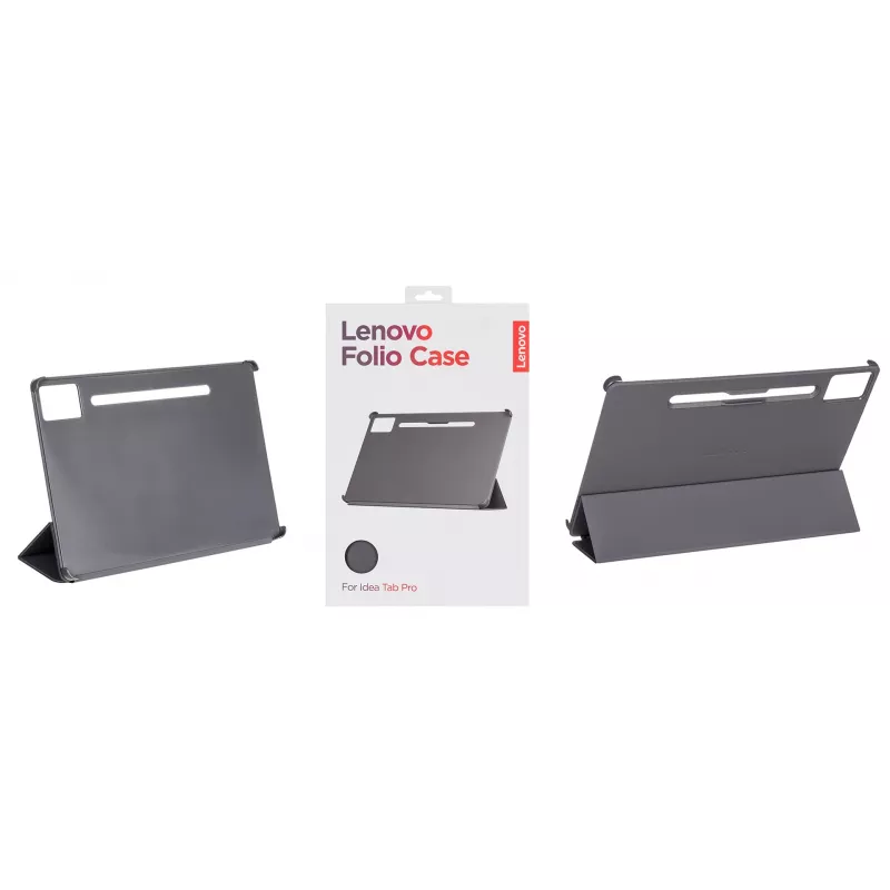 Etui folio do tabletu Lenovo ZG38C05980 — pasuje do 12,7 cala (32,3 cm), szare, poliwęglan/TPU