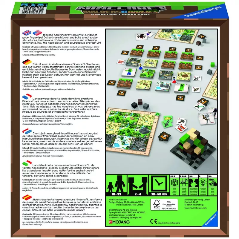 Minecraft Builder & Biomes, gra planszowa