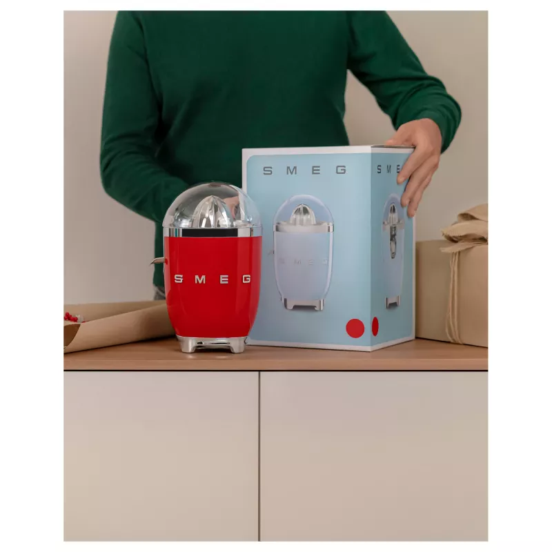 Elektryczna wyciskarka do cytrusów Smeg CJF11RDEU 70 W czerwona stal nierdzewna