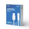 Adapter audio USB Type 3.1 C (M) – Jack 3,5mm (F) Biały SAVIO AK-51