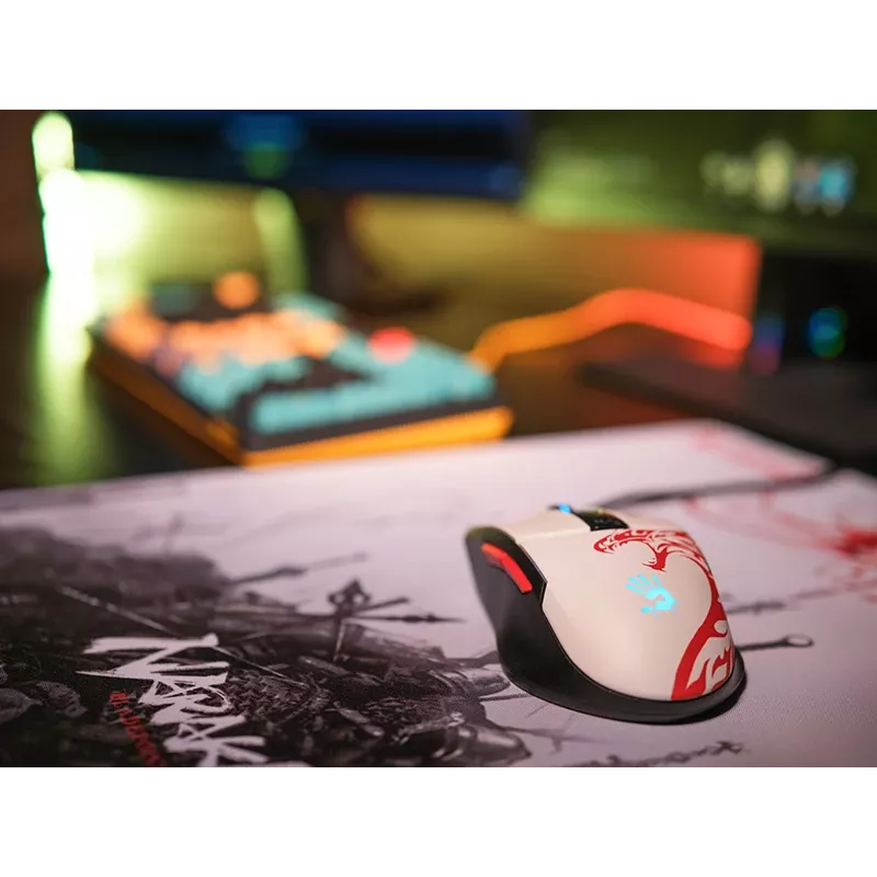 Przewodowa mysz gamingowa A4Tech Bloody L65 MAX RGB 16000 DPI ergonomiczna dla praworęcznych
