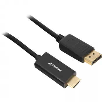 Sharkoon SHA Displayport 1.2 na HDMI 4K czarny 3,0 m AKTYWNY 4Kx2K 60 Hz