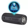 Głośnik przenośny MANTA SPK130GO BT — Bluetooth 5.0, TWS, FM, 10W RMS, akumulatorowy (czarny, 8×8×19 cm)
