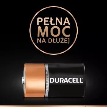 Bateria Duracell Basic D (R20) — 2 szt., pierwotne ogniwa cynkowo-węglowe