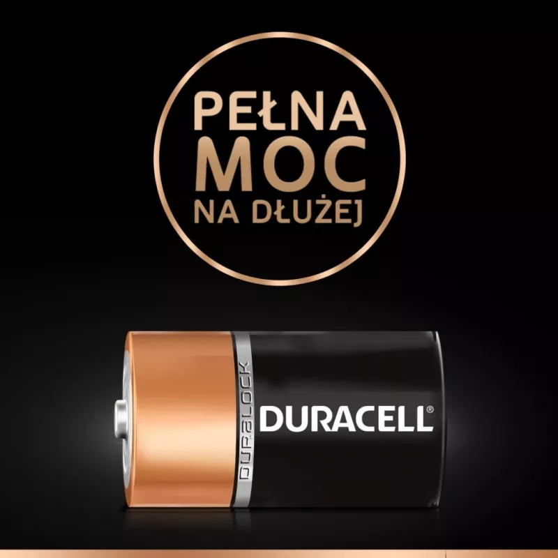 Bateria Duracell Basic D (R20) — 2 szt., pierwotne ogniwa cynkowo-węglowe