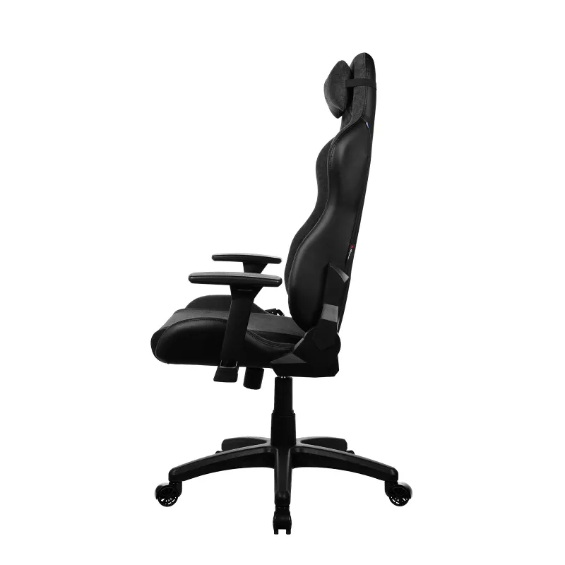 Fotel gamingowy konsolowy Arozzi Avanti Dark szary SoftFabric — siedzisko tapicerowane, maks. obciążenie 120 kg