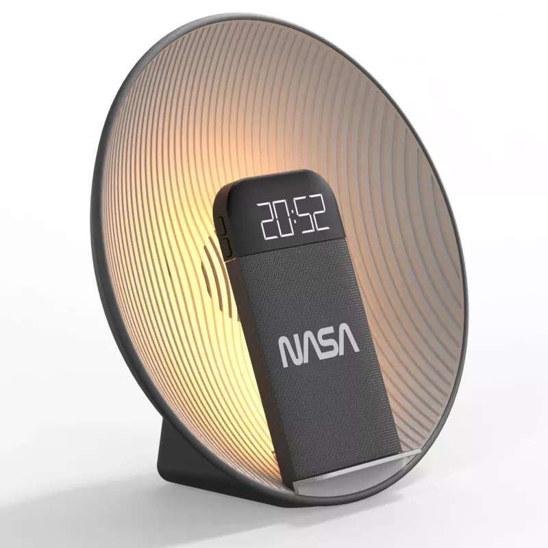 NASA SPC600 Głośnik Bluetooth / Budzik / Ładowarka bezprzewodowa