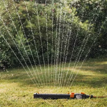 Fiskars 1027028 zraszacz wodny Zraszacz oscylacyjny Czarny, Pomarańczowy