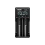 Ładowarka do akumulatorów XTAR VC2SL — USB 5 V 1 A, LCD, ładuje 2 ogniwa, kompatybilna z Li‑Ion/NiMH/NiCd, rozmiary A/AA/AAA/AAAA/C/D/SC, czarna