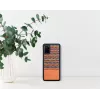 Etui na telefon man and wood do Samsung Galaxy S20+ — brązowa krata z czarnym wykończeniem