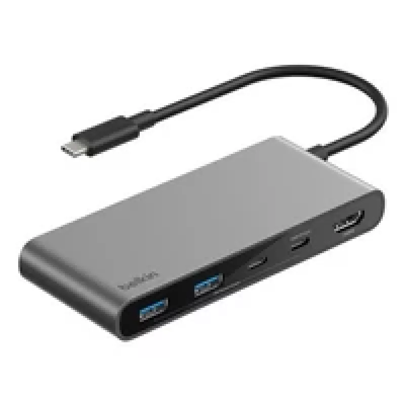 Belkin CONNECT USB-C 7-w-1 Hub z dwoma portami USB-C si. AVC023hqSGY