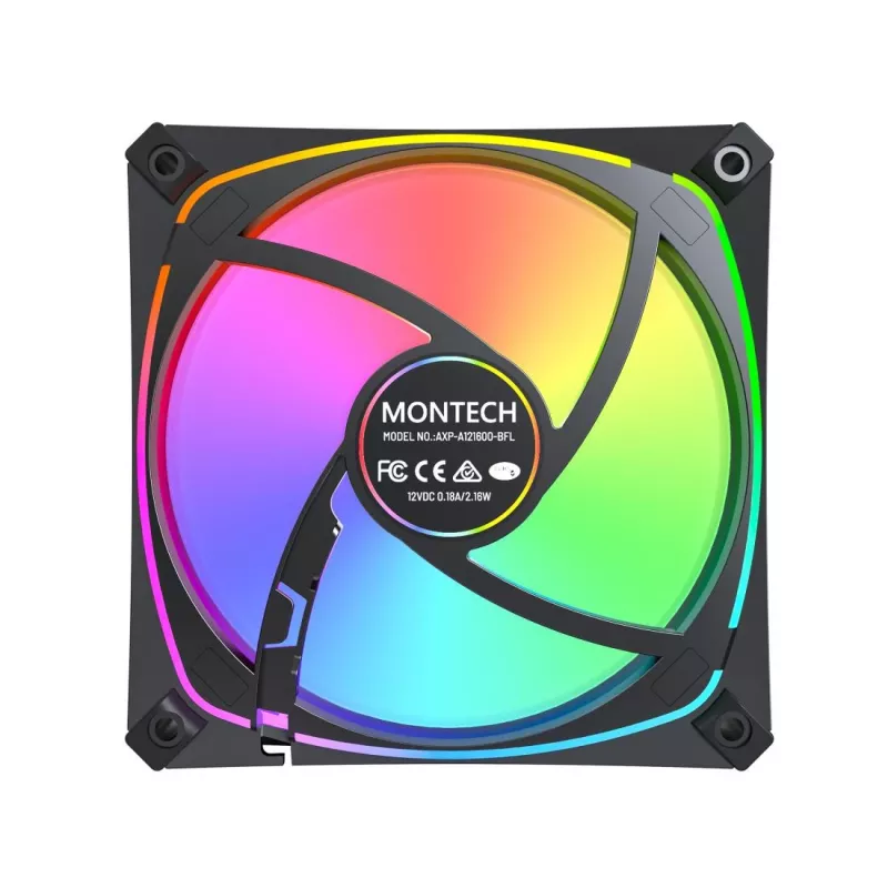 MONTECH AX120 PRO Czarny 120 mm ARGB 3-Pack