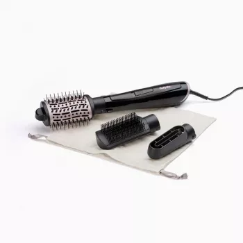Szczotka na gorące powietrze BABYLISS Style Smooth 1000 Airflow AS128E, 1000 W, czarna, 3 szczotki, technologia jonowa, regulowany termostat