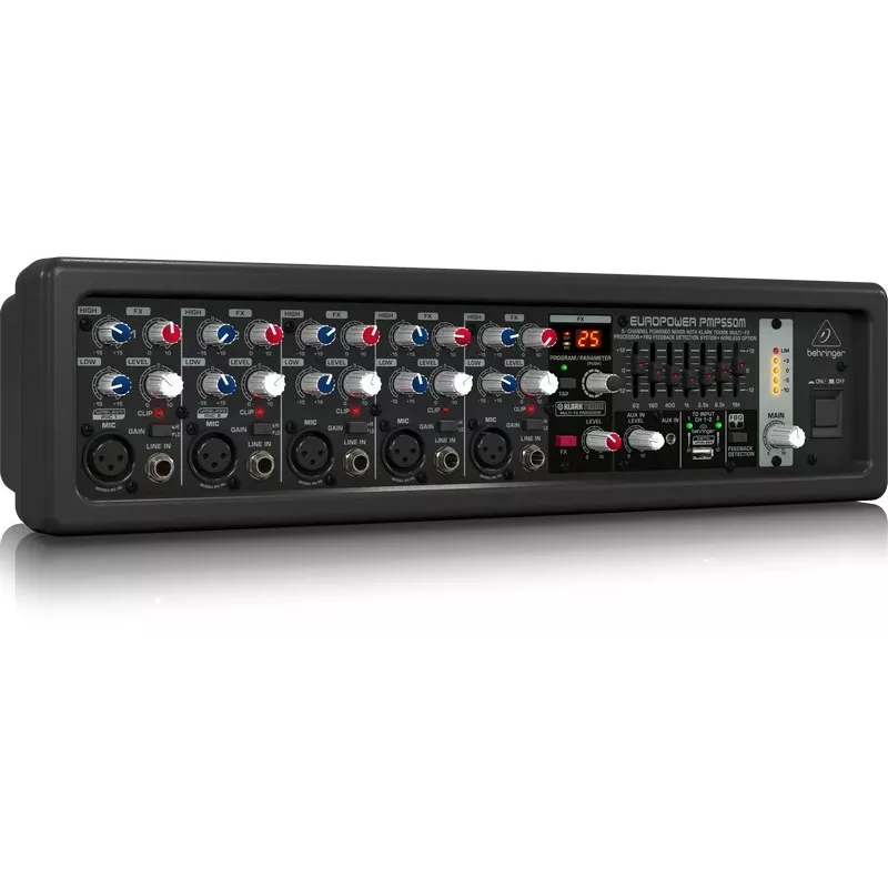 Behringer PMP550M mikser audio 5 kanałów 20 - 20000 Hz Czarny