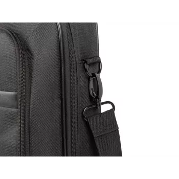 Teczka NATEC Boxer Lite 39,6 cm (15,6 cala) – poliester, 2 komory, pasek na ramię, 410×305×65 mm, 750 g