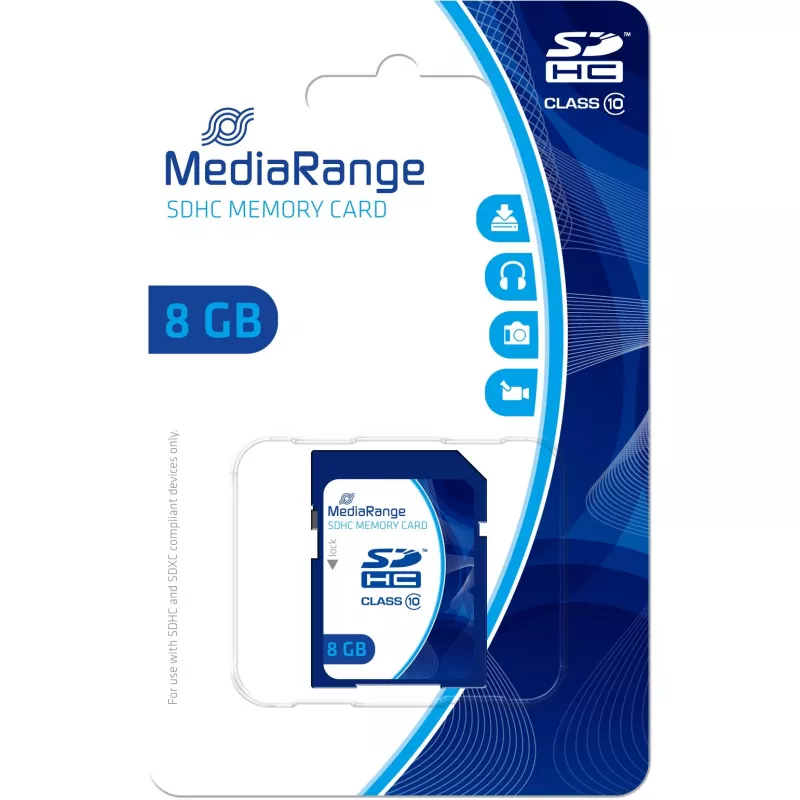 Karta pamięci MediaRange 8 GB SDHC Class 10 MR962
