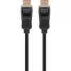 Kabel DisplayPort 2.1, certyfikowany, 16K @ 60 Hz, 80 Gbit/s (czarny, 1 metr, certyfikat VESA)