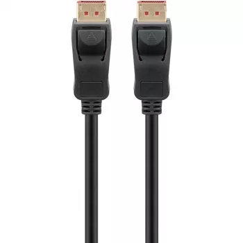 Kabel DisplayPort 2.1, certyfikowany, 16K @ 60 Hz, 80 Gbit/s (czarny, 1 metr, certyfikat VESA)