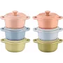 Zestaw 6x Mini Cocotte okrągła 10 cm, wielokolorowy