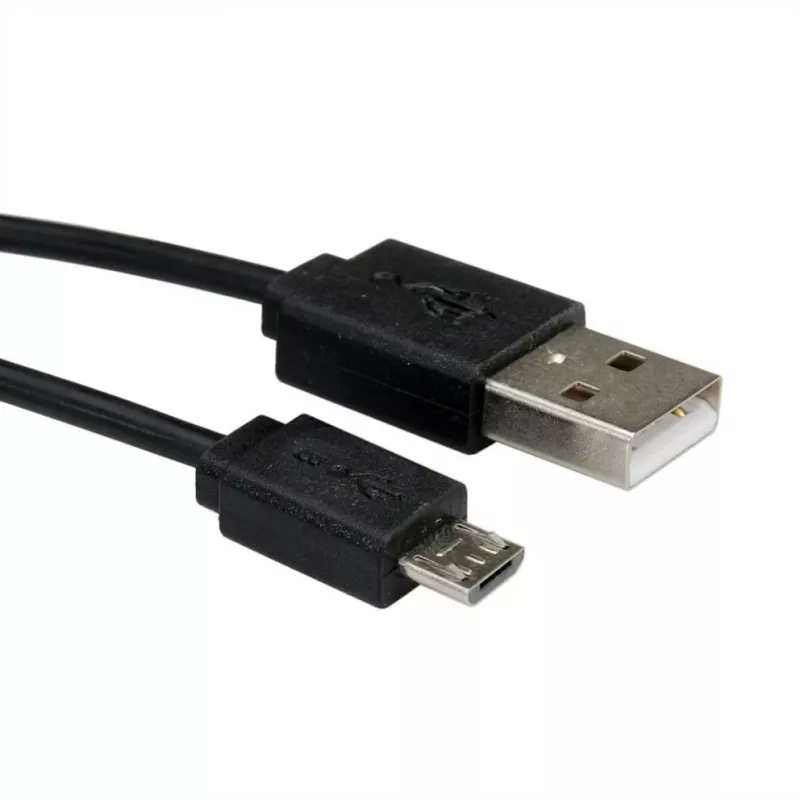 ROLINE USB 2.0 kabel spiralny - A - Micro B - ST/ST 1,0 m - ekranowany - USB 2.0 Type Micro B - 1 mm - spiralny (11.02.8317)