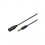Wentronic Goobay 3,5mm-jack-Extension Cable, Czarny, 5 m - jack 3,5 mm-Plug (4-Pin, Stereo) > jack 3,5 mm-Socket (4-Pin, Stereo) (62481)